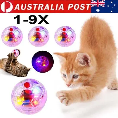 1-9PCS Cat Motion Light Up Ball Ghost Hunting Flash Paranormal Equipment Pet Toy • $12.09
