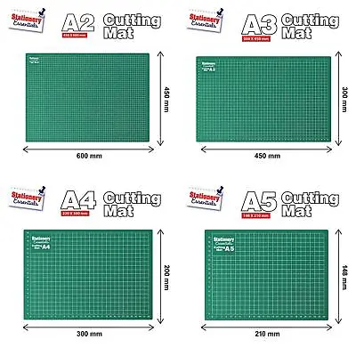 Cutting Mat Non-Slip Self-Healing Printed Grid Lines Board Craft Model • £3.55