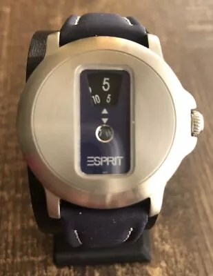 Vintage Esprit Mystery Dial Watch Cool Unique Futuristic Space Age Crazy Hour • $97.97