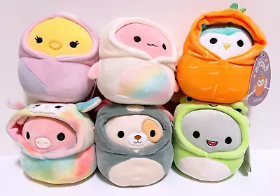 Squishmallows Easter Hoodie Squad 5  Pig Dog Axolotl Mini Plush Dolls (Set Of 6) • $46.99