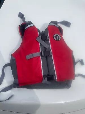 New W/ Tags MTI MUSTANG SURVIVAL Life Jacket Red / Black Adult Universal • $49.99