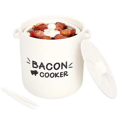 Ceramic Bacon Cooker For Microwave Oven - Splatter-Proof Design Microwave Bacon  • $40.61