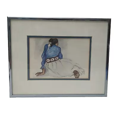 R C. Gorman Native American Lithograph Art 10  X 8  Professionally Framed  • $34.95