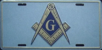 MASONIC METAL LICENSE PLATE MASON MASONS SIGN Made In The USA • $8.88