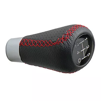 Red Line 5 Speed Gear Shifter Head Genuine Leather Gear Shifter Knob Head For Ma • $13.87