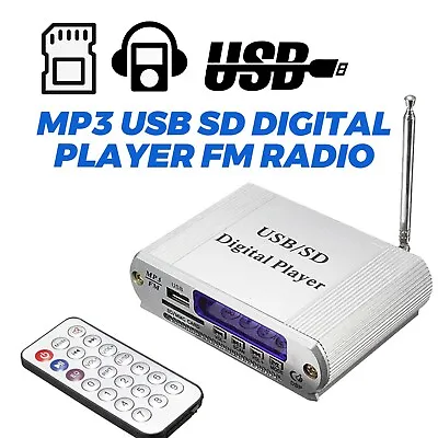 USB SD Card MP3 Digital Player FM Radio Remote Control LED Display Headphone 2 • $19.89