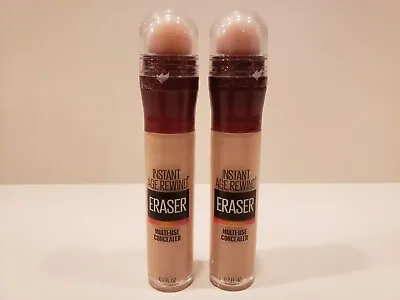 Maybelline~Lot Of 2~Instant Age Rewind Eraser Multi-Use Concealer~#100 Ivory~UNB • $12.99