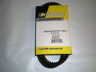 Cogged Auger Belt Fits Ariens 2 Stage Snowblower 72114 Exact Size 1/2  X 34.9  • $6.95