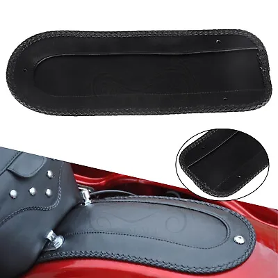 Black Leather Rear Fender Bib Solo Seat For Harley Heritage Softail Deluxe FLSTN • $25.98