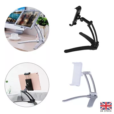 Desktop Kitchen Stand + Wall Mount Bracket Holder For Phone Tablet IPad Air 2in1 • £14.98