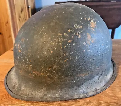 Vintage US Army Helmet Metal M1 Military United States Marines Unknown Age 1of3 • $42.49