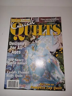 McCalls Quick Quilts September 2001 • $11.31