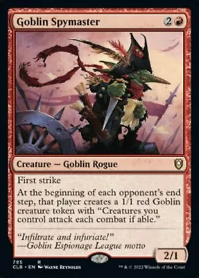 X1 Goblin Spymaster - Deck Exclusive R MTG Commander Legends: Battle For Baldur' • $1.63