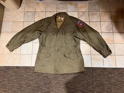 WW2 WWII US ARMY M1943 M43 FIELD JACKET- 36R 82nd Airborne Infantry PARATROOPER • $1000