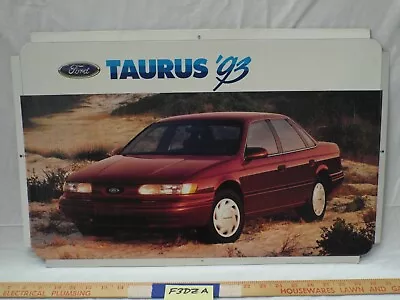 Dealer Showroom Sign/Promo Poster 1993 Ford Taurus 93 Car Dealership Picture OEM • $199.99