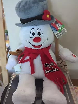 Build A Bear Plush Light Up Magical Sounds Frosty The Snowman Scarf Pipe Broom • $17