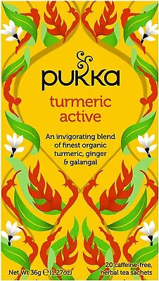 £3.99 • Buy Pukka Tea Turmeric Active - 20 Teabags