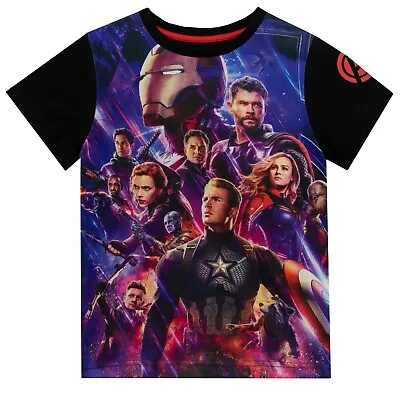 £12.99 • Buy Marvel Avengers T-Shirt Kids Boys 5-13 Years Top Tee Short Sleeve T-Shirt Purple