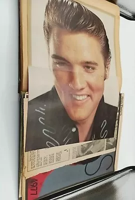 Elvis Presley Vintage Photo Scrapbook W Rare Pictures And Newspaper Clippings  • $1999.99