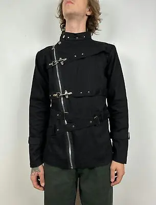 Men's Gothicana Avant Garde Punk Black Zip Jacket Size M • $120