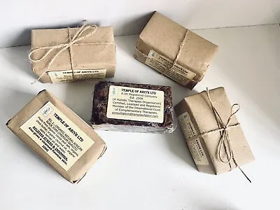 Organic Natural African Black Soap-200g - Hand Made - Relieves Stress & Insomnia • £8.70