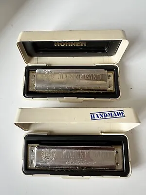 Lot Of 2 Marine Band Made By M. Hohner Germany No. 1896 Harmonica • $19.99