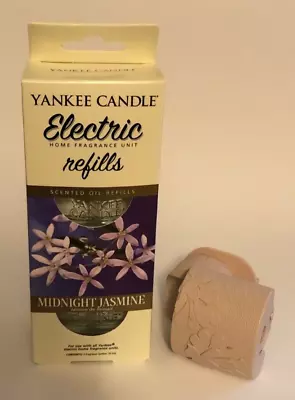 Yankee Candle Uk Electric Plug In Unit + 2 Scented Oil Refills Midnight Jasmine • £19