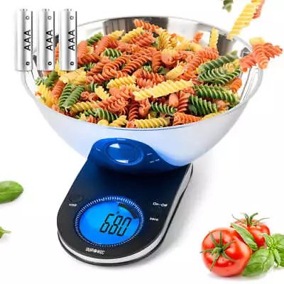 Duronic Digital Kitchen Scales KS5000 | 2L Bowl | 5KG Capacity | Digital Display • £22.99