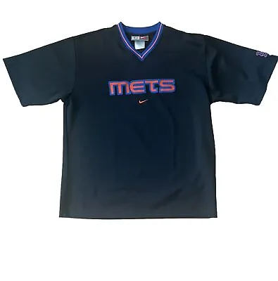 Vintage New York MetsBaseball Jersey NIKE Merchandise Pullover Logo XL • $29.99