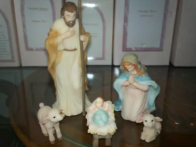 Seraphim Classics Nativity 1995 # 70128 For Unto Us A Child Is Born Roman 5 Pc. • $30