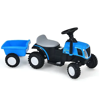£84.59 • Buy 6V Battery Kids Electric Tractor & Trailer Ride On Tractor W/USB & Audio Cable