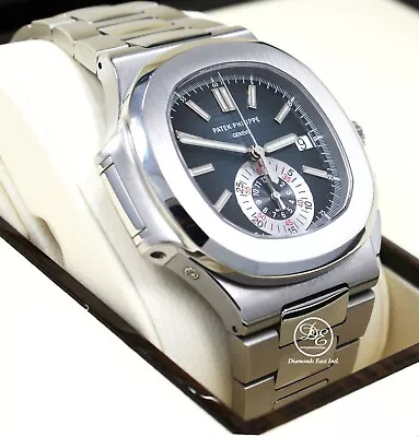 £87357.42 • Buy PATEK PHILIPPE Nautilus 5980/1A 40mm Blue Dial Chronograph Watch MINT