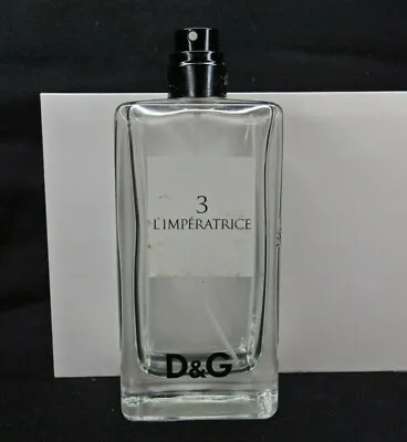 EMPTY PERFUME BOTTLE Dolce & Gabbana D&G # 3 L'Imperatrice 3.3oz - 100ml W/ Chip • $14.95