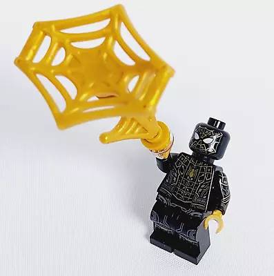 LEGO Super Heroes  Spider-Man No Way Home Minifigure 76195 Black Gold Suit Sh774 • $29.99