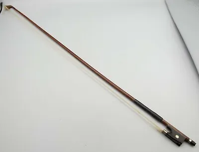 Antique German Violin Bow Ebony Abalone Shell Inlay 29  Mother Of Pearl MOP • $79.99