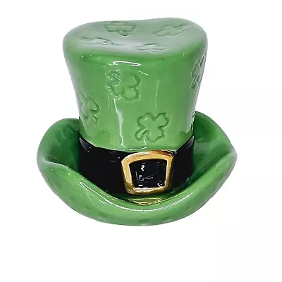 Nora Fleming Mini Retired Spot O' Irish Leprechaun Hat Shamrocks  • $374