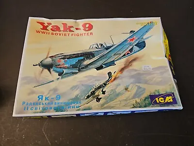 Yak-9 WWII Soviet Fighter 72023 1/72 FS Model Kit ICM ‘Sullys Hobbies • $12.99