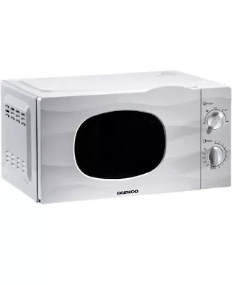 Daewoo White 20L 700W Microwave Oven 35 Minute Timer Dial Auto Defrost - White • £69.99