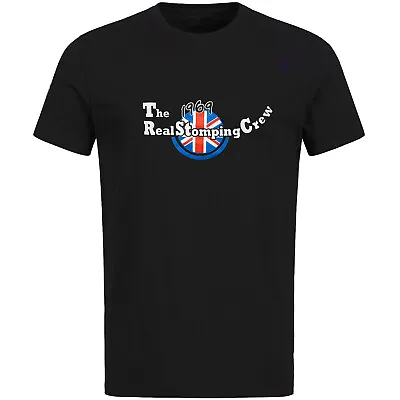 1969 Real Stomping Crew Union Jack T-Shirt Skinhead Punk Mod S-XXL Hand Printed • £19.90