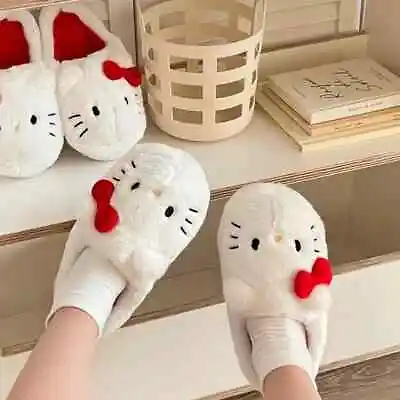 Plush Soft Padded Slippers Hello Kitty Kawaii Cute • $26