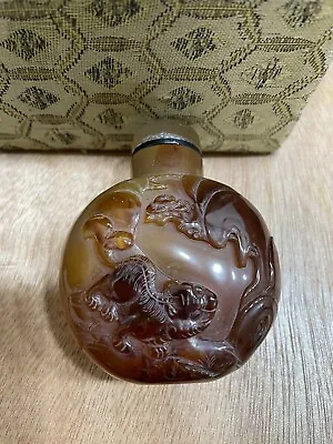 20th Centuries Agate Snuff Bottle 7.4cm • $1200