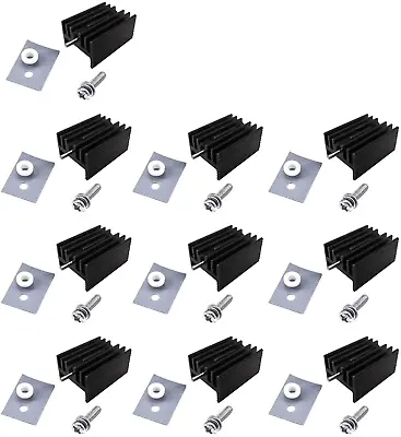 10 Packs TO-220 Heatsink + Insulator/Mounting Kits For LM317 Lm317T L7805 L7812  • $10.82
