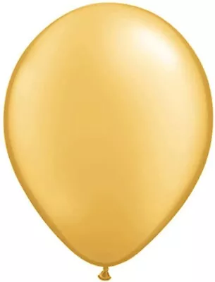 Qualatex 5  Metallic Gold Latex 100 Count Balloons Brand New • $12.19