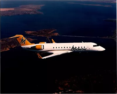 Midway Airlines 8X10 Photo Print Bombardier Regional Aircraft Aerial View • $18