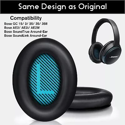 Ear Pads Replacement For Bose QC25 QC35 QC35 Ii Ae2 Ae2i QuietComfort Headphones • $38.85