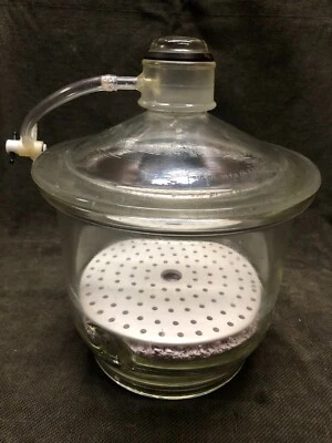 $125 • Buy 10 , 250mm PYREX VACUUM DESICCATOR W/HOSE  VALVE & COORS TRAY