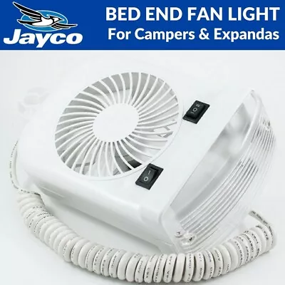 Jayco Bed End Light & Fan Combo - Camper Trailer Expanda & Base Station Caravan • $99.95