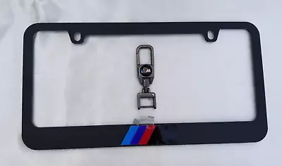 New Black BMW M License Plate Cover Metal Frame  W/  BMW Keychain • $25.47