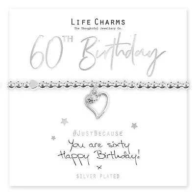 Life Charms Happy 60th Birthday Bracelet • £13.99