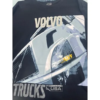 Volvo Men T Shirt Semi Trucks Made In USA Tee Black Short Sleeve XXL 2XL • $9.97